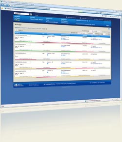 OTM order overview from the existing website